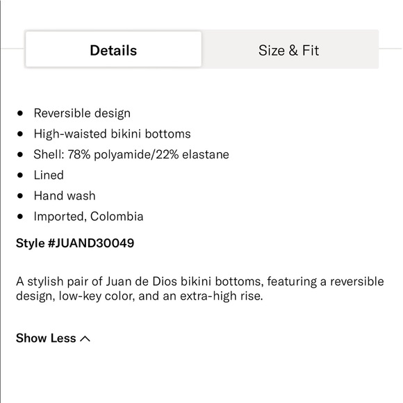 juan de dios reversible niche bikini bottoms in black/mocha - Picture 6 of 11